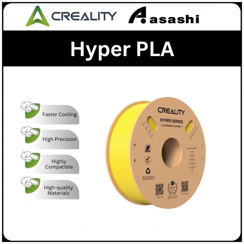 CREALITY Hyper PLA Yellow 1.75mm,1KG