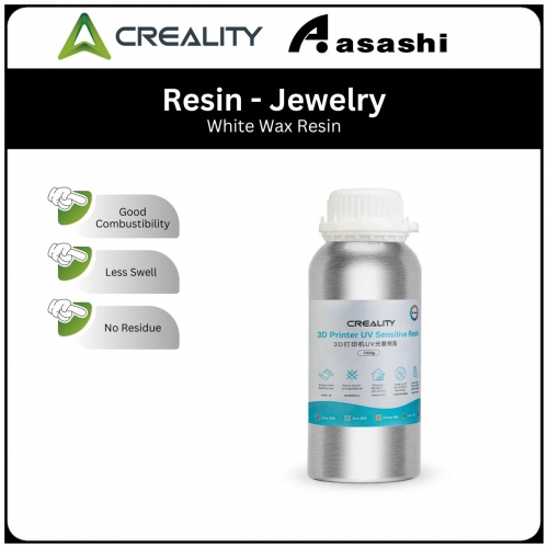 CREALITY LCD White Wax Resin 1KG (Jewelry) Resin