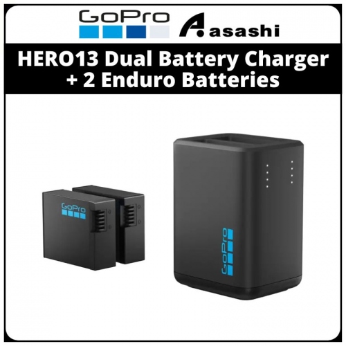 GOPRO HERO13 Black Dual Battery Charger + 2 Enduro Batteries