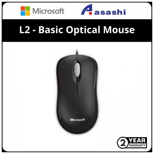 Microsoft P58-00065 L2-Black Basic Optical Mouse (2 yrs Limited Hardware Warranty)