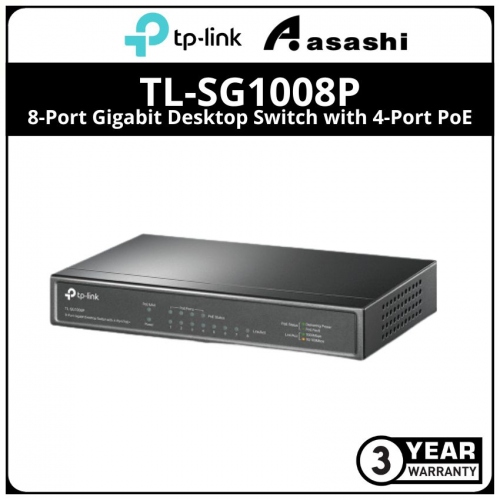 Tp-Link TL-SG1008P 8-Port Gigabit Desktop Switch with 4-Port PoE